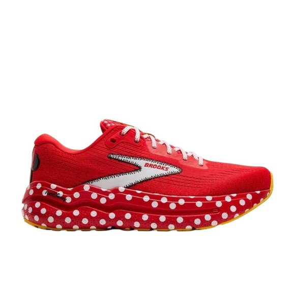 Womens Brooks Ghost Max 2 Disney Minnie Mouse Running Shoes Red (NEW) - Picture 2 of 7